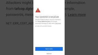 your connection is not private #shorts #