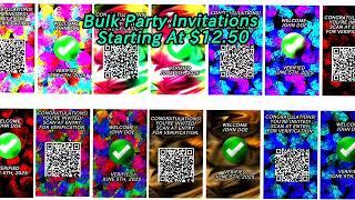 Bulk Party Invitations