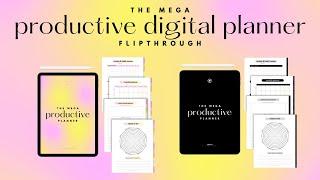 The Mega Productive Digital Planner | Flipthrough | The Werk Life Shop