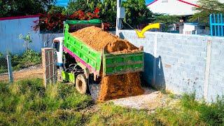 Start a New Project! Fill Land​ to Build House by Bulldozer & 5Ton Truck Pushing Soil Completed 100%