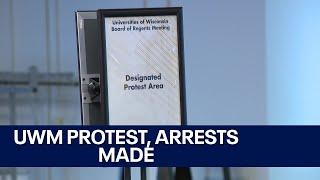 UWM protest, several arrests made | FOX6 News Milwaukee