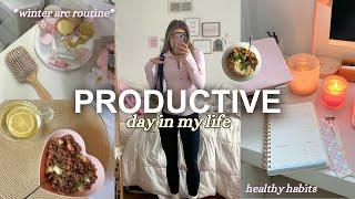 WINTER ARC ROUTINE  productive vlog, workouts, & healthy meals