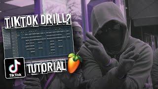 HOW TO MAKE TIKTOK DRILL???!!!!! (fl studio uk drill tutoirial)