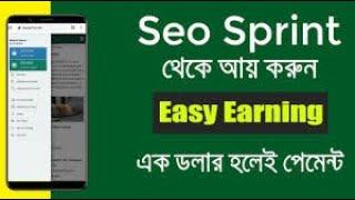 Earn from Seo Sprint |  Daily Payment | Easy Earning Way (Work on Mobile) |