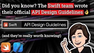 Here are 8 official API Design Guidelines from the Swift Team ️
