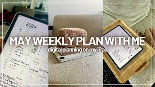 COZY SUNDAY WEEKLY PLANNER ROUTINE | may 2024 | planning my week in my digital planner 
