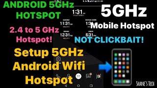 Turn Android Phone Into 5GHz Mobile Wi-Fi Hotspot