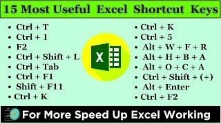 15 Awesome Excel Keyboard Shortcut Keys | Excel Shortcut Keys | Best Excel Shortcut Keys
