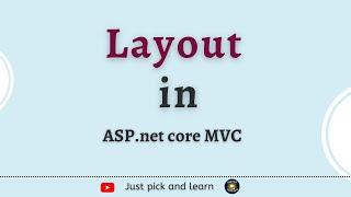 Layout in asp.net core MVC | Asp.net core MVC tutorial