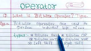 Bitwise Operators in C in hindi | Bitwise AND,OR and XOR Operators in c with Example Program