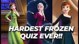 HARDEST FROZEN QUIZ EVER!