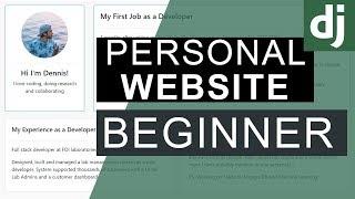 Django Beginner | Portfolio Resume Website