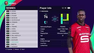 eFootball PES 2021 RENNES Base Copy faces