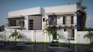 5 BEDROOM DUPLEX EXTERIOR TOUR- REAL ESTATE PROPOSAL [LUMION ANIMATION]