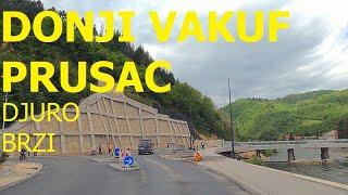 Donji Vakuf - Prusac, Bosnia, driving by car, May 2024