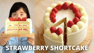 TANPA PENGEMBANG! STRAWBERRY SHORT CAKE!