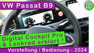 Digital Cockpit Pro Lenkrad VW Passat B9 Cockpit 2024