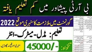 BRT Peshawar Jobs 2022||New job||Latest govt jobs||Government jobs 2022||Govt jobs in pakistan