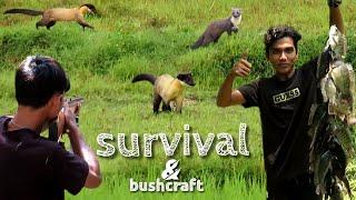 SURVIVAL HUNTING BONUSNYA 2 EKOR MUSANG LEHER KUNING