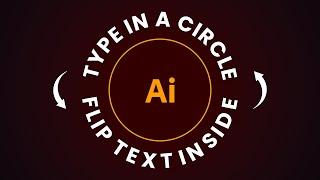 Type and Flip Text Around a Circle in Illustrator