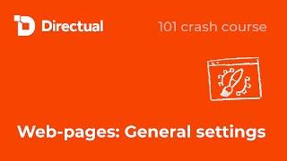 101 crash course | Web-pages: General settings and role-based access to the content