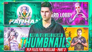 Top 4 Pubg/Bgmi Live Stream Thumbnails Plp Files | Pubg/Bgmi Thumbnails Presets Pack | Farhan Black