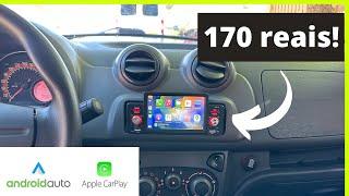 MULTIMIDIA 1 DIN na FIAT UNO - 170 reais - APPLE CARPLAY e ANDROID AUTO