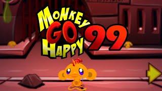 Игра "Счастливая Обезьянка 99" (Monkey GO Happy 99) - прохождение