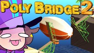 Diagonale Zug-Brücke! | Poly Bridge 2