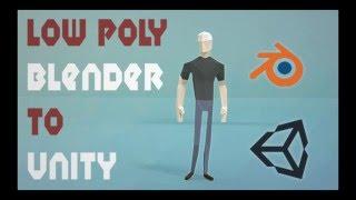 Low poly character from Blender to Unity