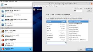 CentOS 8 Server - Installation