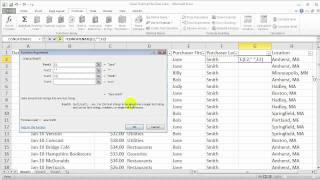 Excel 2010 for PC:  Concatenate Function