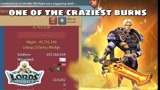 103m BURNED ONLINE! CRAZIEST HIT IVE EVER SEEN! Lords Mobile