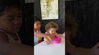 Mom finds son feeding baby sister *so cute* #shorts