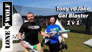 Tony vs Jake From Team Insanity Gel Blaster 1 v 1 | Lone Wolf Paintball