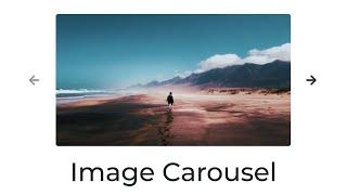 Image Carousel using HTML, CSS,  Vanilla JavaScript