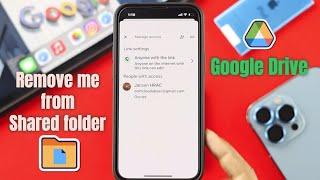 How to Remove Myself From Shared Folder Google Drive! [Docs]