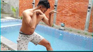 TUTORIAL Yg BENAR || Mencoba Satu - satu nya KOLAM RENANG di desa KENONGOREJO