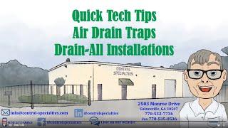 Air Drain Trap Drain All Installations