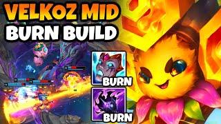 Solo Carry Teamfights by just pressing R with VELKOZ MID BURN BUILD!