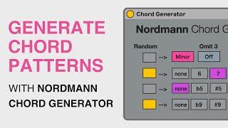 Generate Chord Progressions With The Nordmann Chord Generator