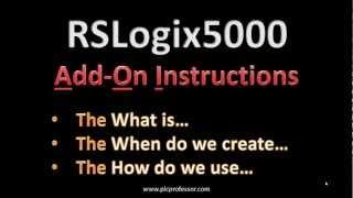 RSLogix5000 AOI Part 1 - Introduction to Add On Instructions