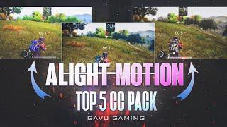Alight motion CC Pack For Montage | Pubg Montage Top 5 CC Preset | CC Pack For edit | Gavu Gaming