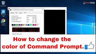 How to Change Command Prompt's font and background Color Permanently