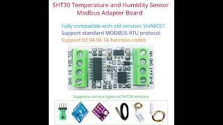 New product SHA9D01 Industrial Temperature & Humidity SHT30 Sensor Adapter Board RS485 TTL Modbus