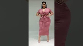 Plus Size Outfit Western Dress | Fashion Q | #westerndress #youtubeshorts #shorts #dress #video