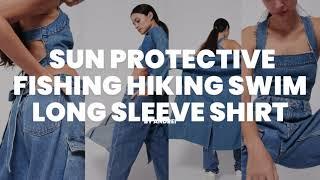 Hot Deal Express   Sun Protective Fishing Hiking Swim Long Sleeve Shirt