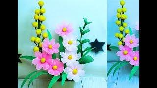 Nylon stocking Flower making การทำดอกไม้ด้วยดอกบัวผ้า