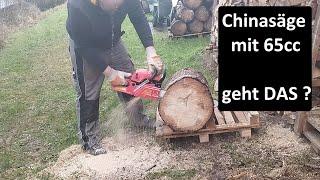 Chinasäge mit 65cm³ - geht DAS?  KNagasaki 6500 im Test