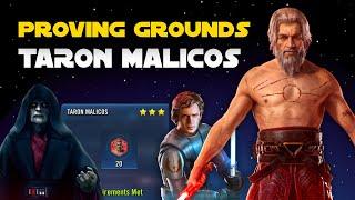 Taron Malicos - Proving Grounds: GAS  & SEE vs Cere | SWGOH